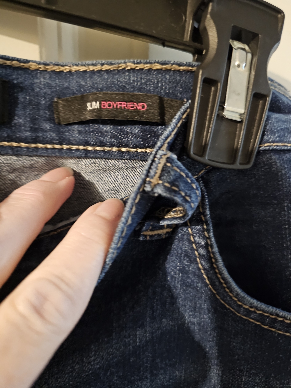 Nine West Dark Blue Straight Leg Women’s Jeans 12P - Picture 3 of 4